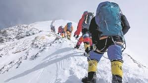 Peak climbing in Himachal Pradesh with climbers ascending Friendship Peak in the Himalayas