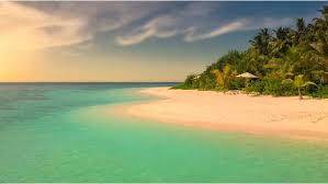 Island getaways in India featuring serene turquoise waters, white sandy beaches, and peaceful tropical landscapes.