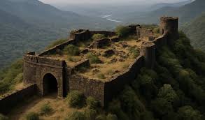 lost mountain kingdoms of India ancient mountain fortress view